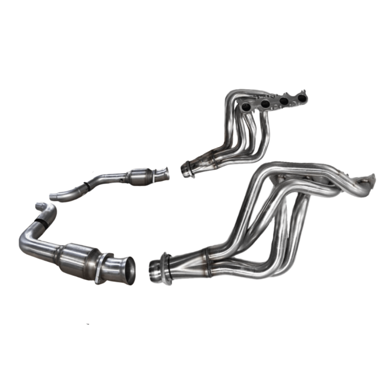1 - 7/8" Stainless Headers & H.O. GREEN Cat. Conn. Kit. 2015 - 2024 Mustang GT/D.H. - YellowHammer Racing1151H442