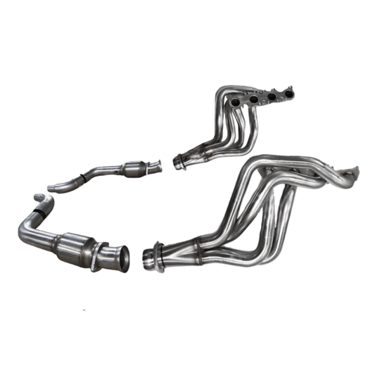 2" Stainless Headers & H.O. GREEN Cat. Conn. Kit. 2015 - 2024 Mustang GT/D.H. - YellowHammer Racing1151H642