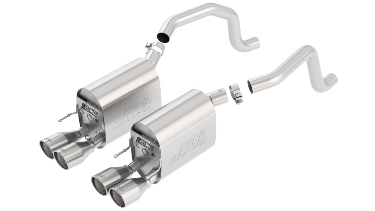 2009 - 2013 Chevrolet Corvette Axle - Back Exhaust System S - Type II Part # 11811 - Borla Exhaust11811
