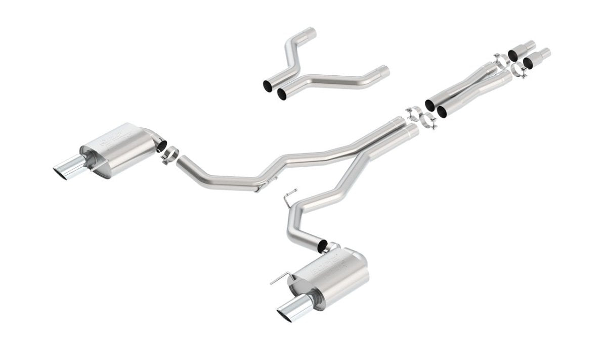 2015 - 2017 Ford Mustang GT Cat - Back Exhaust System ATAK Part # 140630 - Borla Exhaust140630