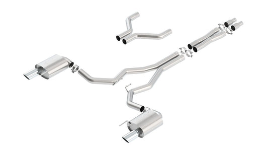 2015 - 2017 Ford Mustang GT Cat - Back Exhaust System ATAK Part # 140630 - Borla Exhaust140630