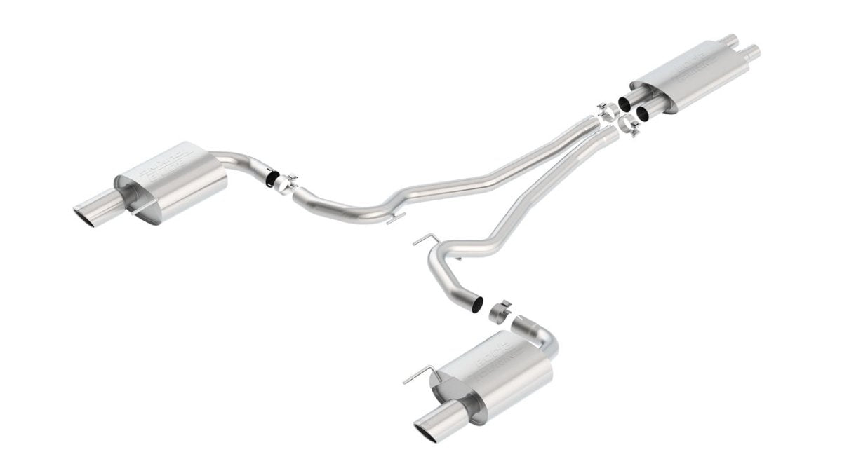 2015 - 2017 Ford Mustang GT Cat - Back Exhaust System Touring Part # 140589 - Borla Exhaust140589
