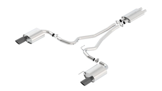 2015 - 2017 Ford Mustang GT Cat - Back Exhaust System Touring Part # 140589BC - Borla Exhaust140589BC