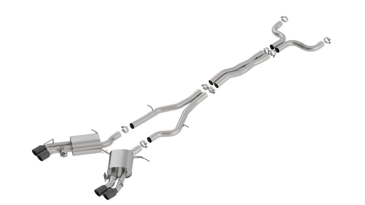 2016 - 2019 Cadillac CTS - V Cat - Back Exhaust System S - Type Part # 140754BC - Borla Exhaust140754BC