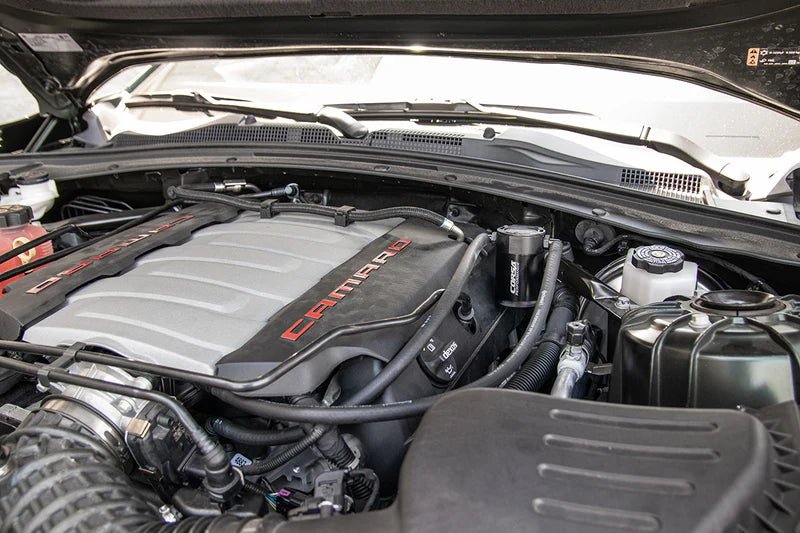 Aluminum Oil Catch Can w/ Bracket | 2016 - 2024 Camaro SS (CC0007) - Corsa Perfroamance