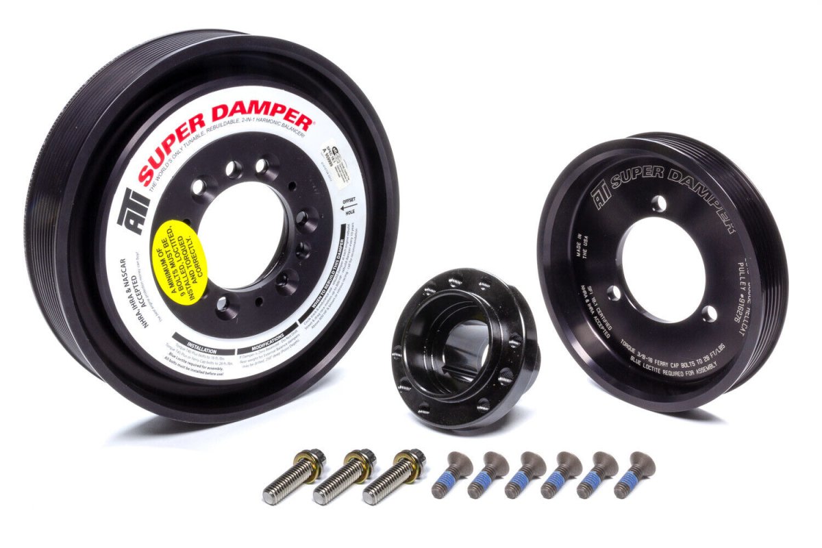 ATI Super Damper Harmonic Balancer, 10% Overdrive (2015+ Supercharged 6.2L HEMI HELLCAT Charger & Challenger, Demon & Jeep Trackhawk) - ATI918485