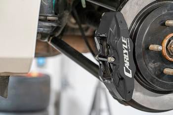 Brake Kit For 15" Conversion, Solid Rotors, Black Calipers - YellowHammer RacingDBK350