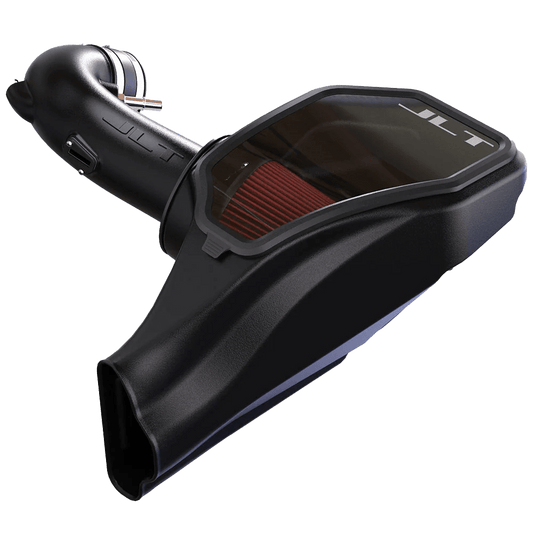 JLT 2018 - 2022 Ford Mustang GT 5.0L Cold Air Intake w/ Snap - In Lid - Red Filter - YellowHammer RacingCAI - 75 - 5147