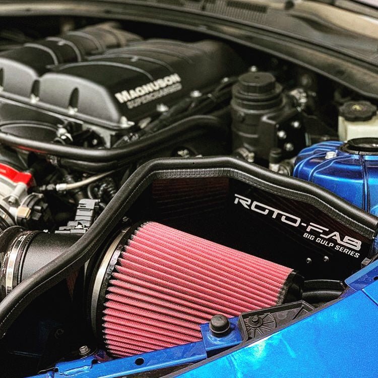 Roto - fab 2016 - 2024 Camaro SS HB S/C Big Gulp Series Air Intake System With Oil Filter - Roto - Fab1016 - 1076