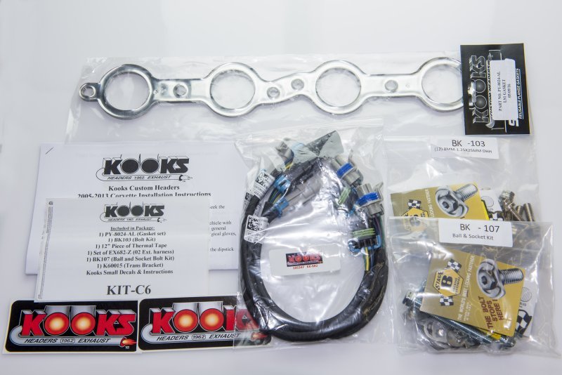 1 - 7/8" STAINLESS HEADERS. 2005 - 2013 CORVETTE 6.0L/6.2L. - Kooks Headers & Exhaust