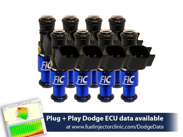 1440cc (160 lbs/hr at OE 58 PSI fuel pressure) FIC Fuel Injector Clinic Injector Set for Dodge Hemi SRT - 8, 5.7 (High - Z) (is153 - 1440h) - YellowHammer Racingis153 - 1440h