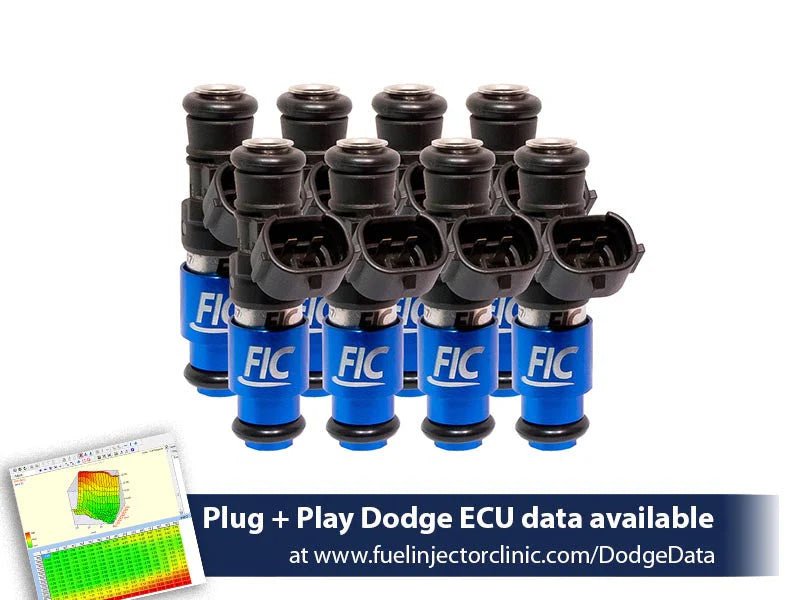 2150cc (240 lbs/hr at OE 58 PSI fuel pressure) FIC Fuel Injector Clinic Injector Set for Dodge Hemi SRT - 8, 5.7 (High - Z) (is153 - 2150h) - YellowHammer Racingis153 - 2150h