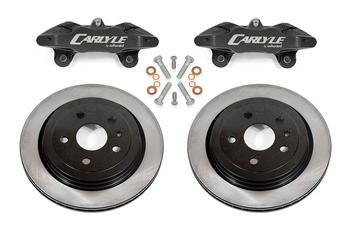 Brake Kit For 15" Conversion, Solid Rotors, Black Calipers - YellowHammer RacingDBK350