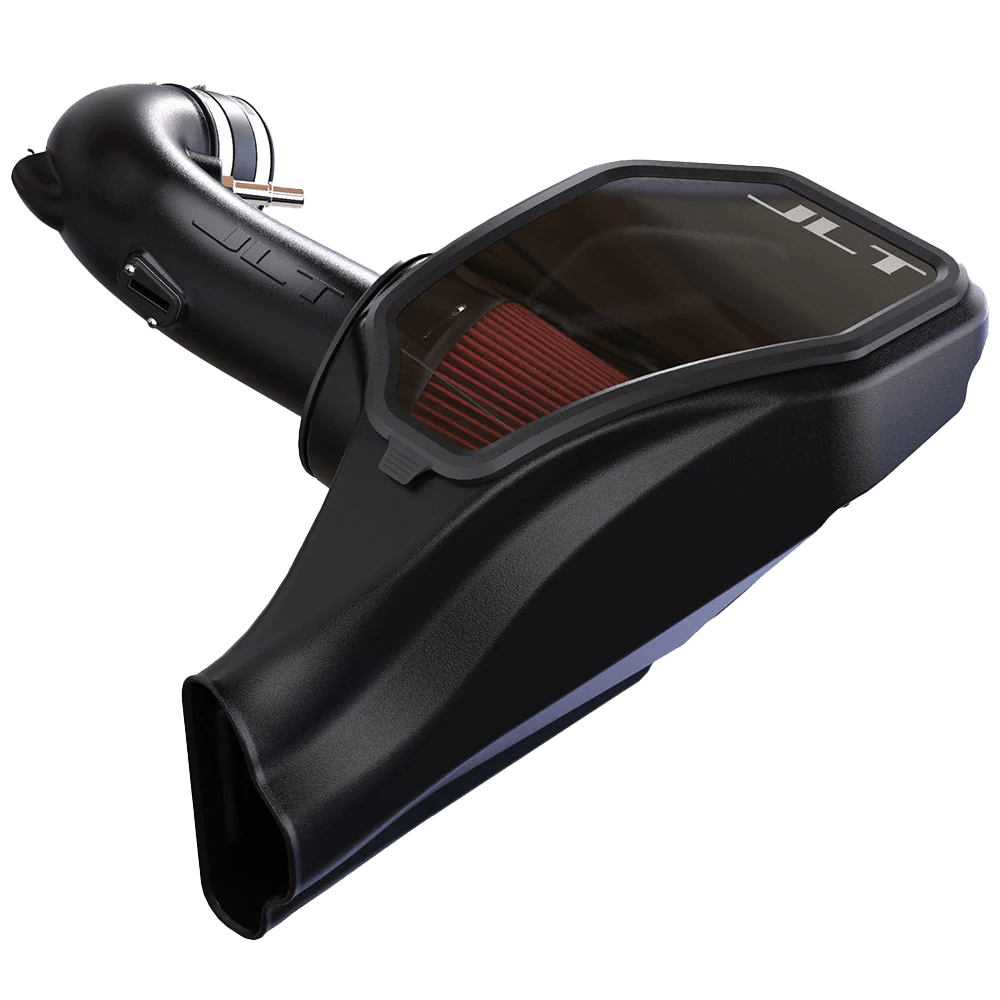 JLT 2018 - 2022 Ford Mustang GT 5.0L Cold Air Intake w/ Snap - In Lid - Red Filter - YellowHammer RacingCAI - 75 - 5147